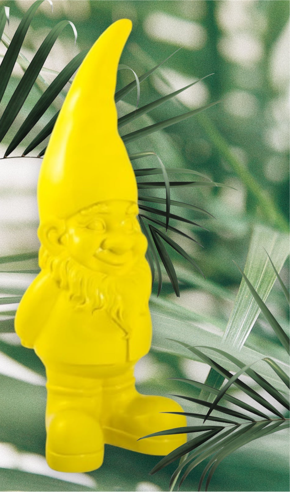 Giant Yellow Standing Gnome Figure - Joyful Garden or Home Decor | Sign of the times Stoke
