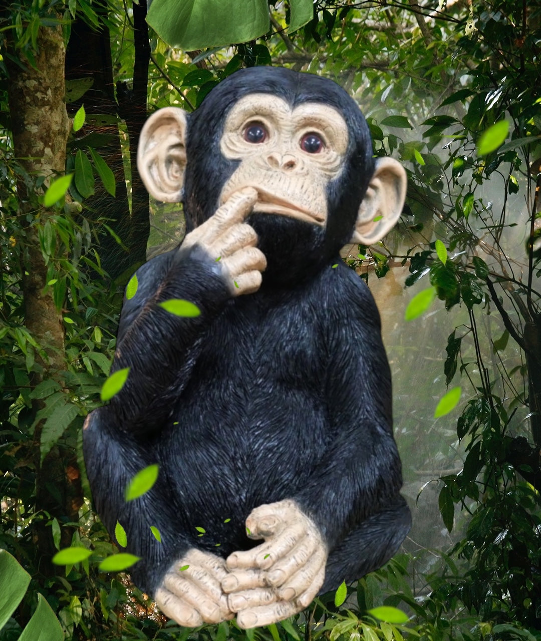 Finger In Mouth Monkey Statue | Playful & Quirky Decorative Figurine | Fun Home | Sign of the times Stoke
