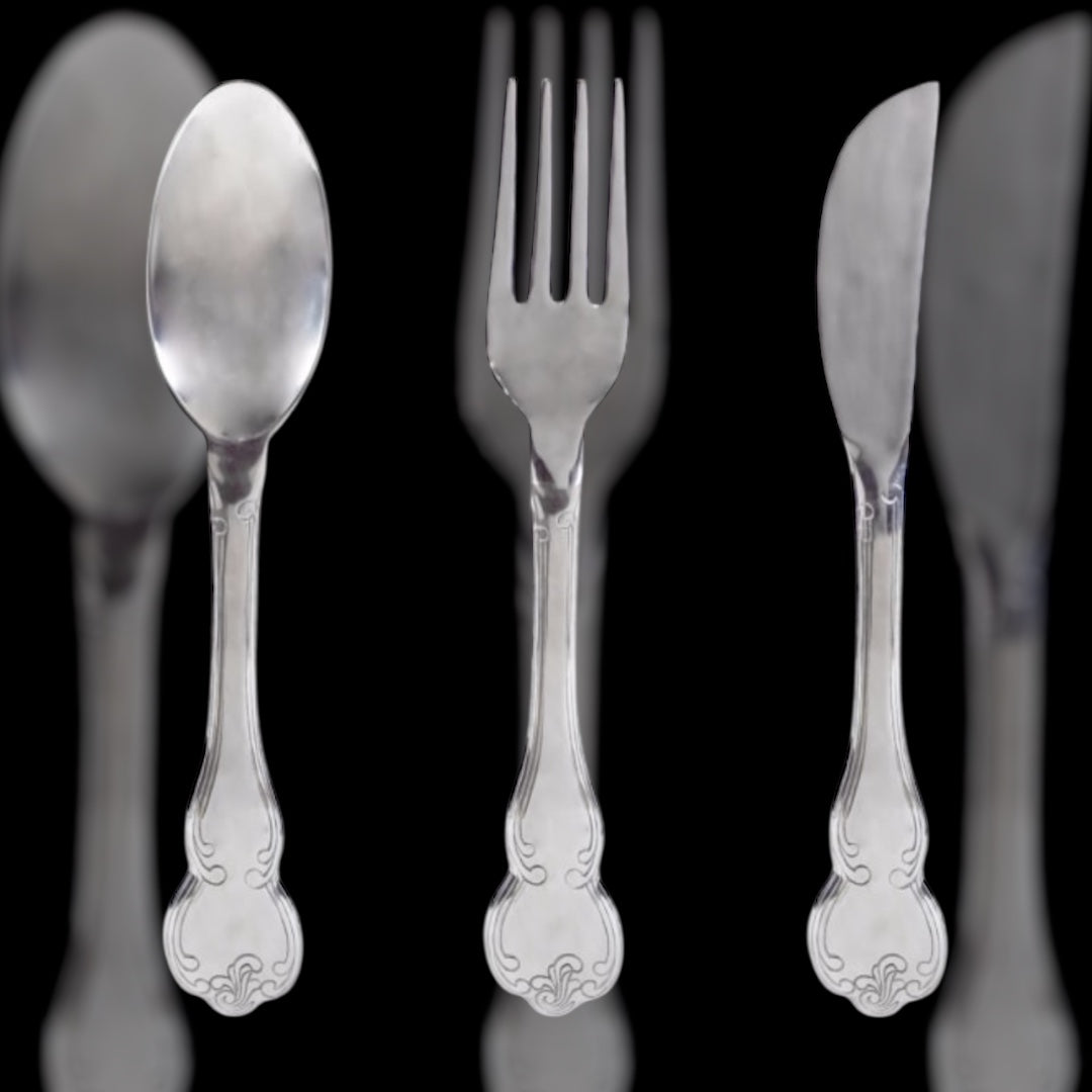 Huge Sliver Knife, Fork, and Spoon Wall Art Set – Elegant Culinary Wall Decor | Sign of the times Stoke
