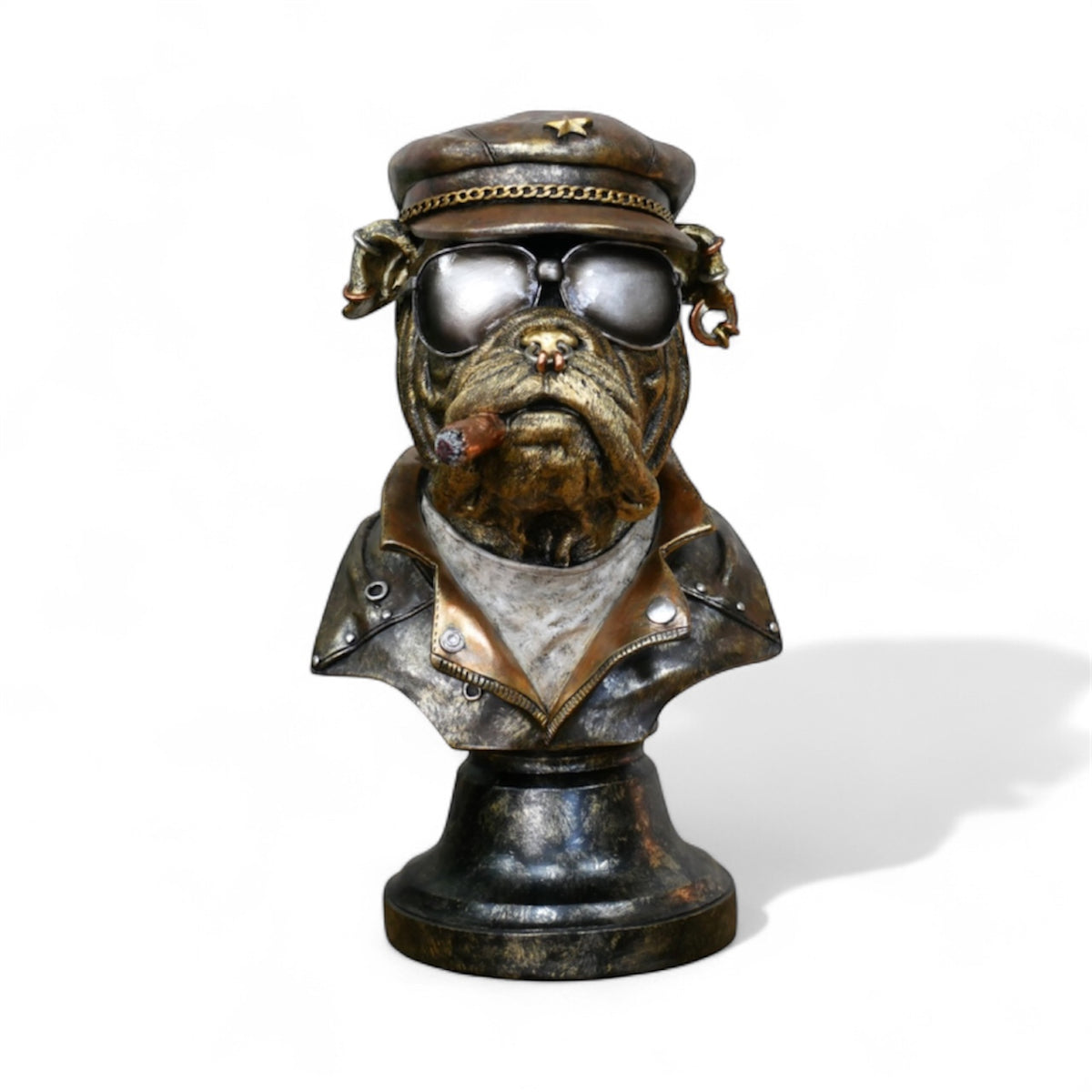 Smoking Dog Bust | Quirky & Sophisticated Canine Sculpture | Sign of the times Stoke