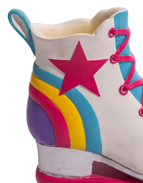 Retro Roller Skate Vase – Rainbow Statement Décor | Sign of the times Stoke