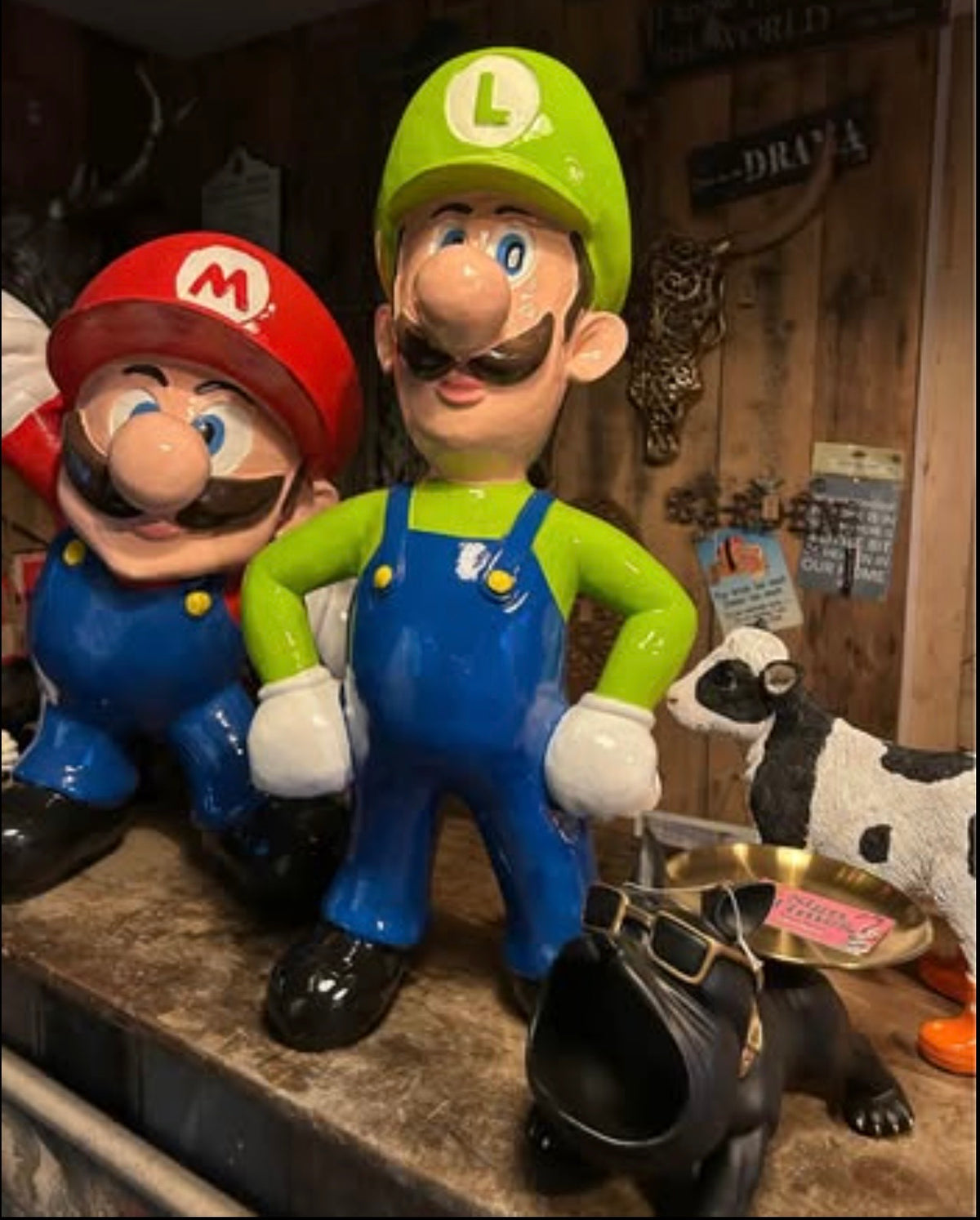 Luigi Sculpture – Large Resin Character Figure (85cm) | Sign of the times Stoke