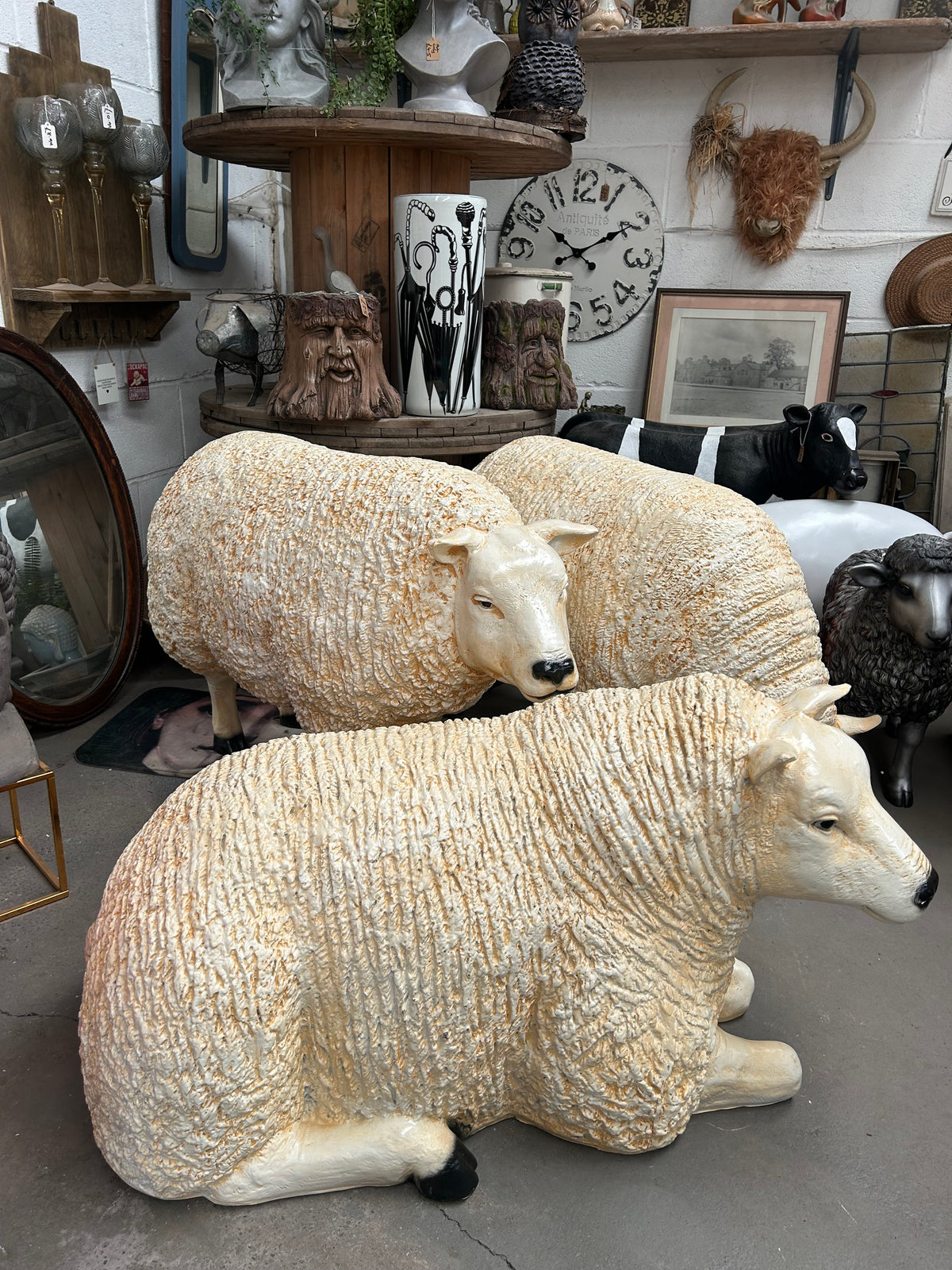 Large Standing Sheep – 100cm Long Decorative Sheep Garden Figure | Sign of the times Stoke