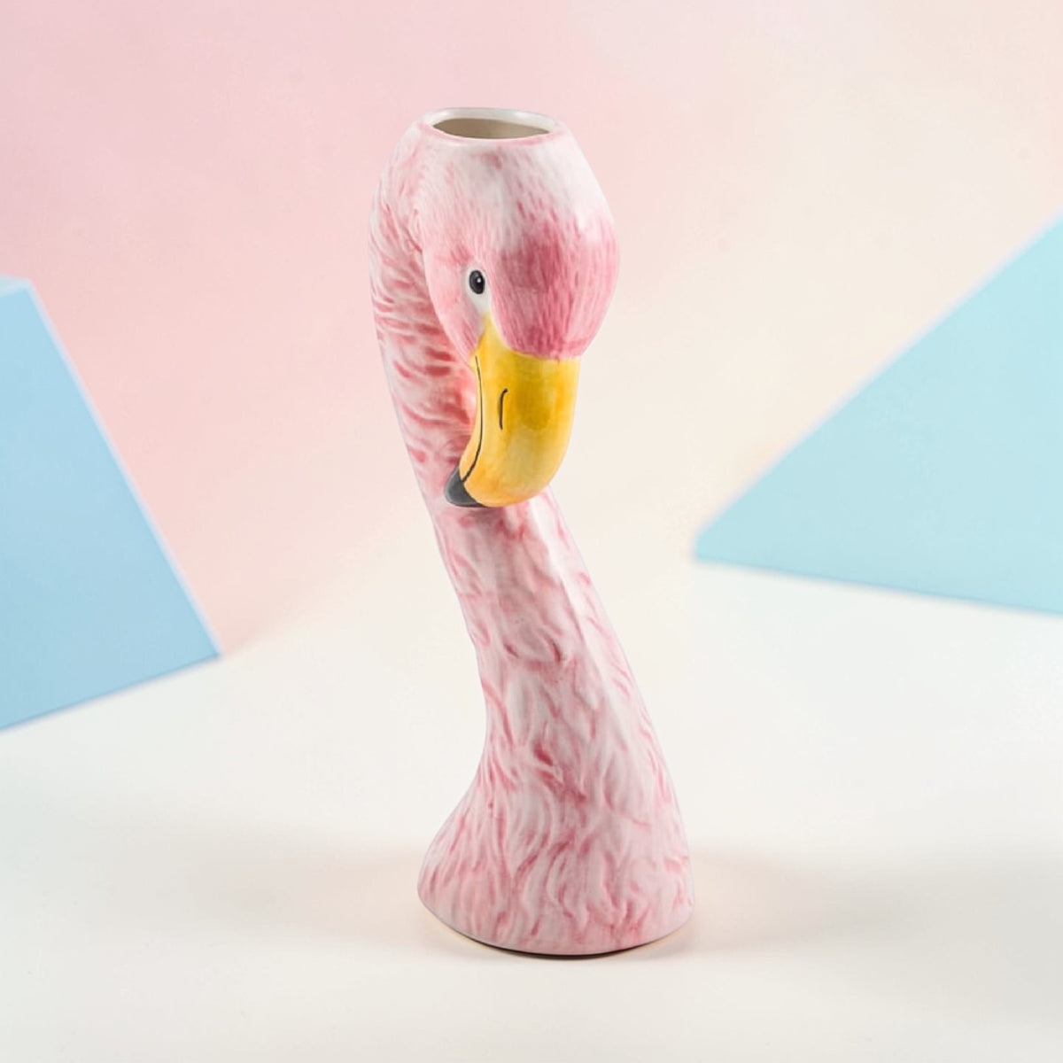 Small Ceramic Pink Flamingo Head Vase – Quirky Tropical Décor | Sign of the times Stoke