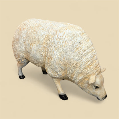 Life-Size Resin Sheep Sculpture – Realistic Indoor & Outdoor Farmhouse Decor | Sign of the times Stoke