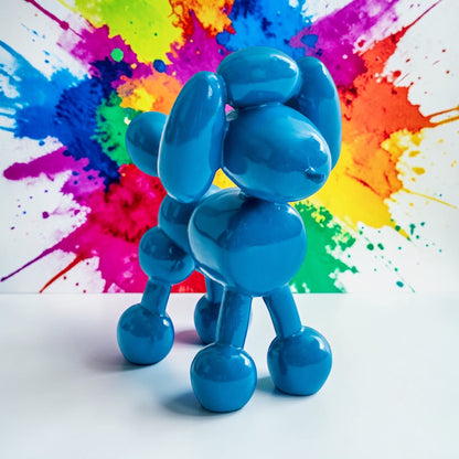 Decorative Blue Balloon Poodle – Modern Dog Sculpture | Sign of the times Stoke