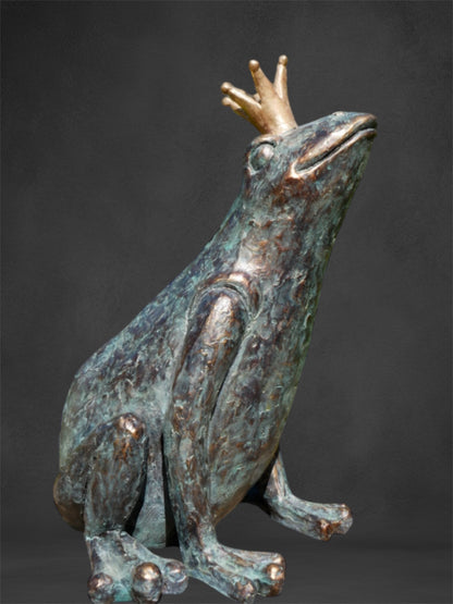 Prince Frog Sculpture - Charming Resin Frog for Indoor or Outdoor Decor | Sign of the times Stoke