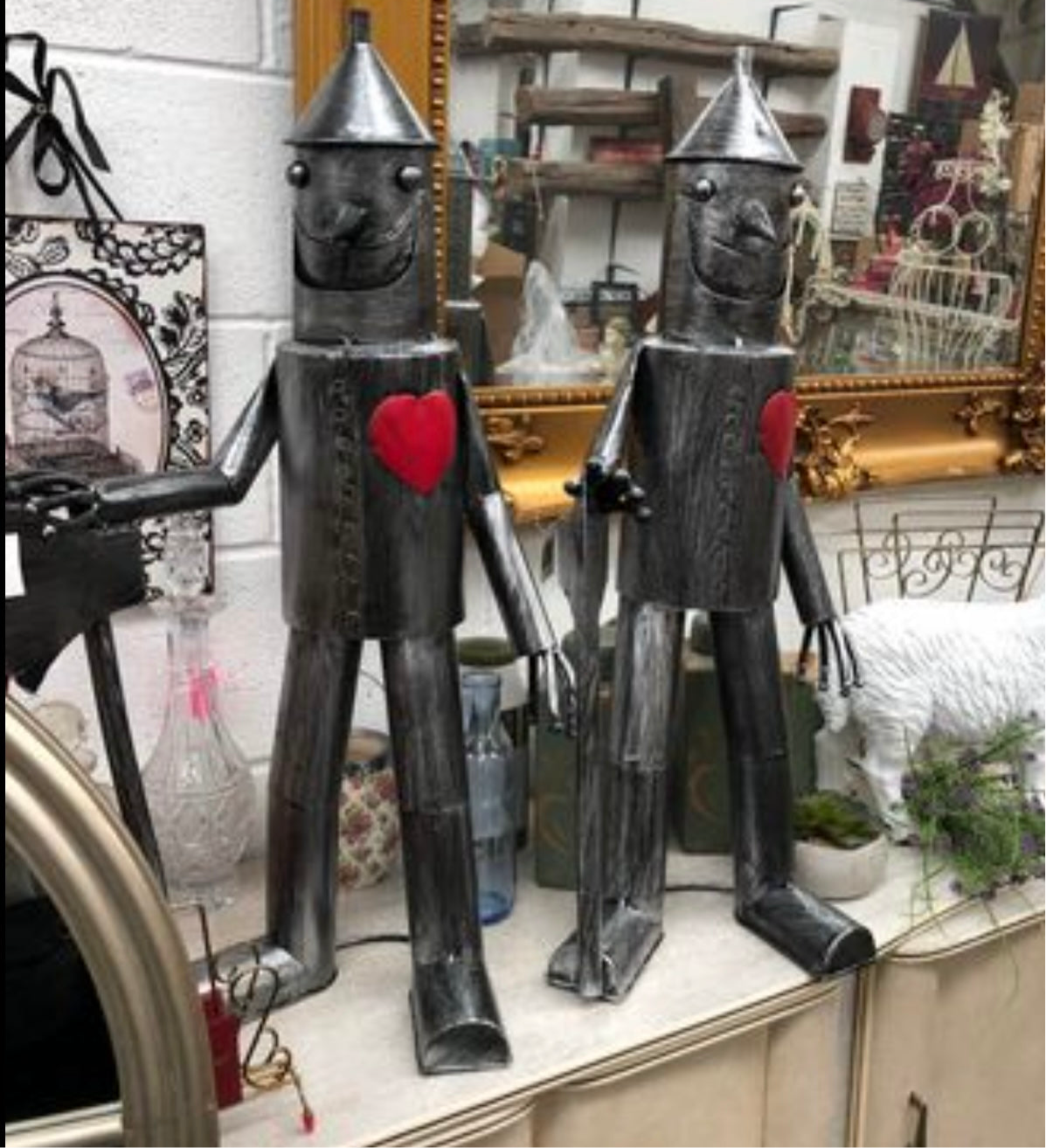 Medium Tin Man Ornament – Charming Steel Metal Sculpture | Sign of the times Stoke
