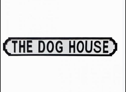 Wooden Dog House Sign – Rustic Pet Home Décor | Sign of the times Stoke