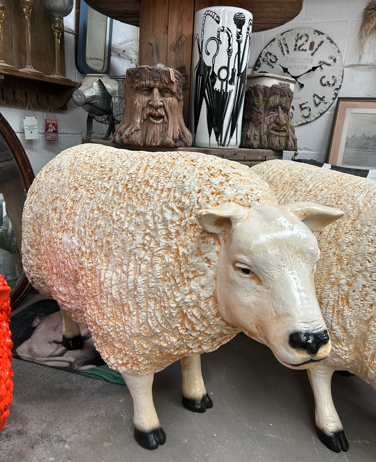 Large Standing Sheep – 100cm Long Decorative Sheep Garden Figure | Sign of the times Stoke