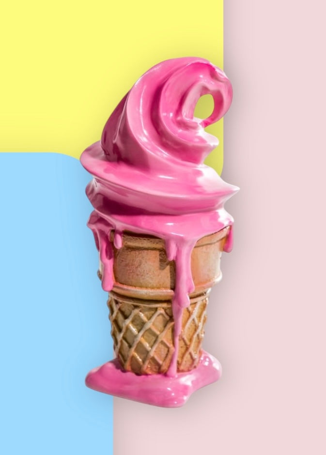Large Decorative Ice Cream Ornament | Fun & Whimsical Home or Shop Display | Sign of the times Stoke