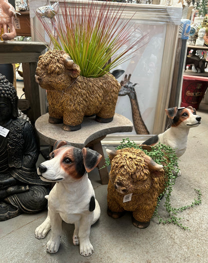 Highland Cow Planter – Rustic Animal Plant Pot | Sign of the times Stoke