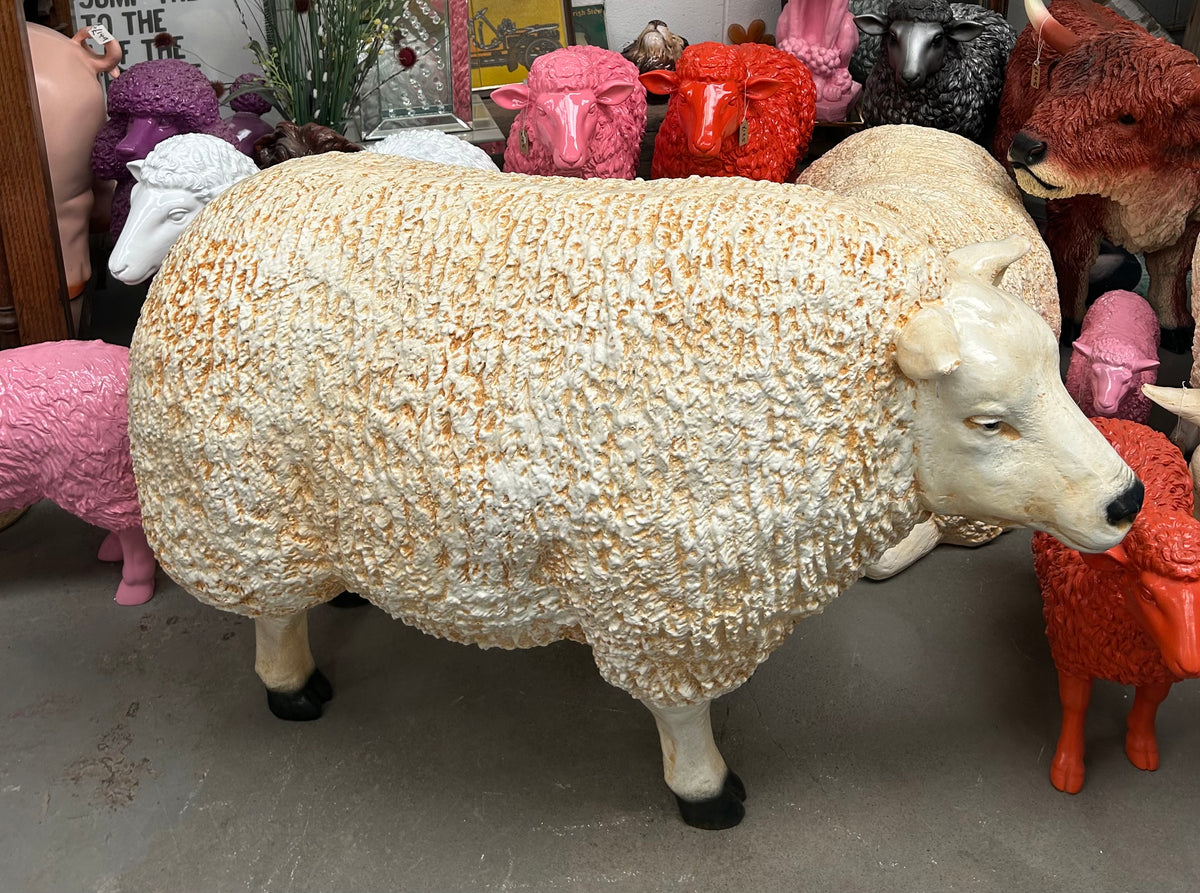 Large Standing Sheep – 100cm Long Decorative Sheep Garden Figure | Sign of the times Stoke
