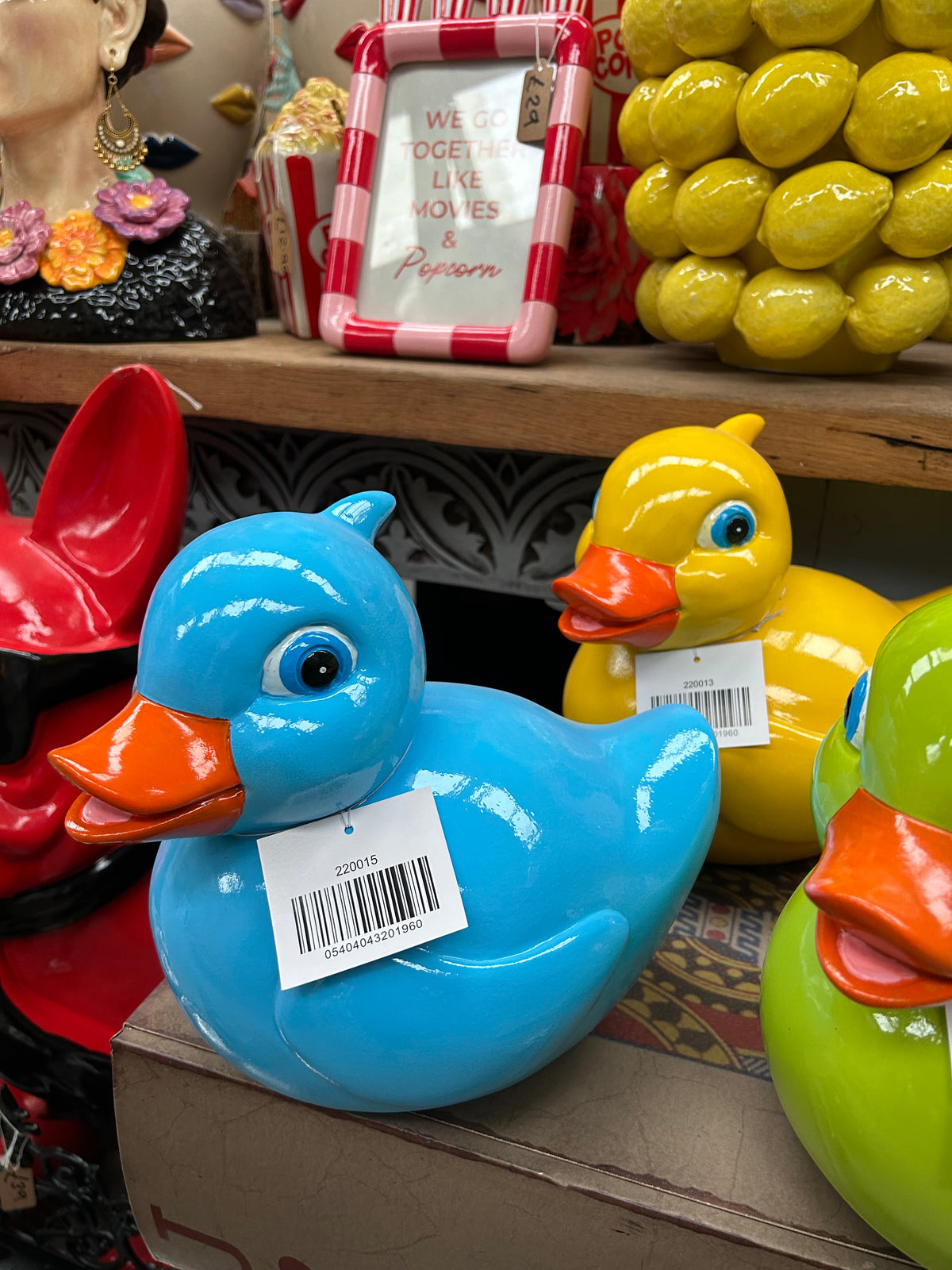Blue Resin Duck Ornament – Bold Decorative Statement Piece | Sign of the times Stoke