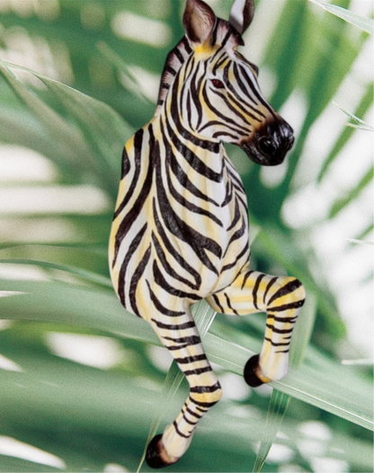 Running Zebra Wall Figure – Large Resin Zebra Sculpture | Sign of the times Stoke