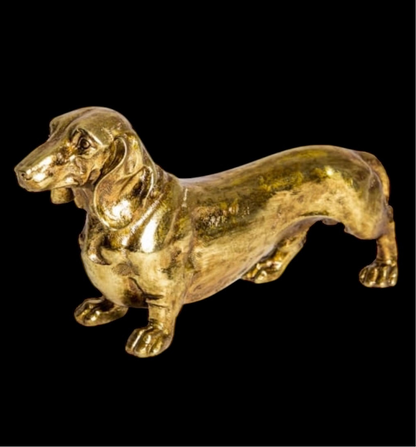 Gold Dachshund Figurine – Elegant Dog Lover’s Decorative Ornament | Sign of the times Stoke
