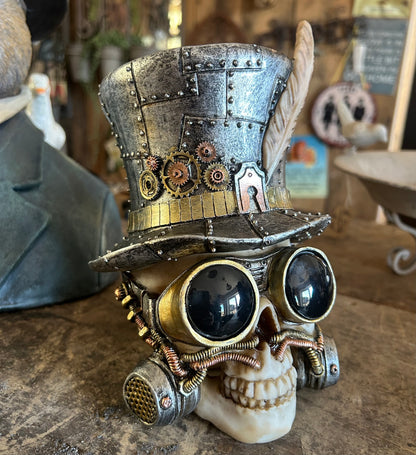 Steampunk Skull – Industrial Style Decorative Ornament | Sign of the times Stoke