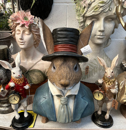 Rabbit Bust – Elegant Resin Animal Sculpture | Sign of the times Stoke