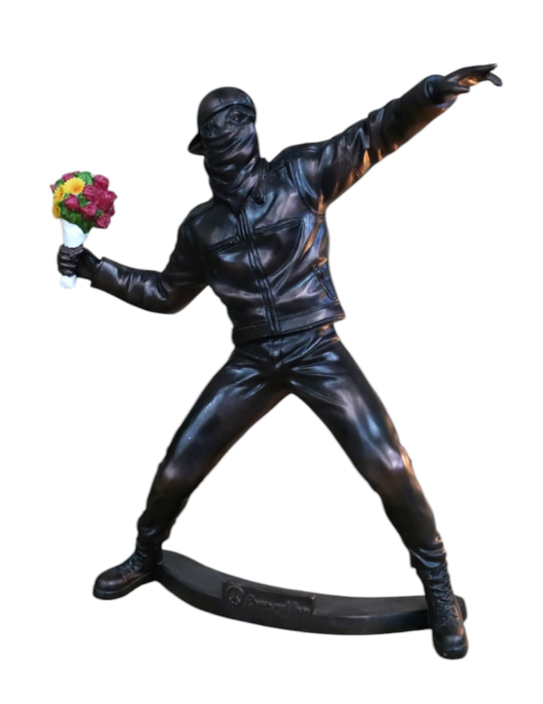 Banksy Inspired Mini Sculpture – Artistic Statement Piece | Sign of the times Stoke