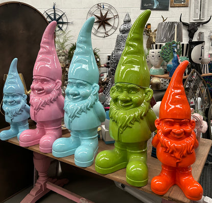 Giant Blue Standing Gnome Figure - Joyful Garden or Home Decor | Sign of the times Stoke