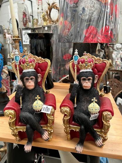 King of the Jungle Monkey – Regal Animal Figurine | Sign of the times Stoke