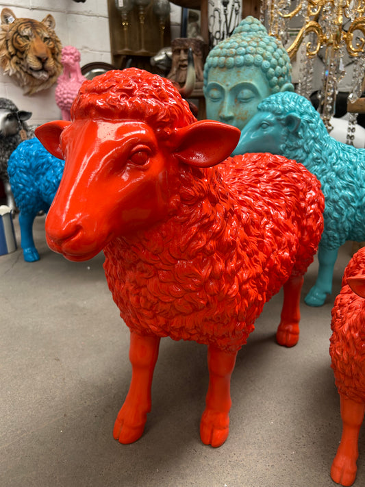 Large Resin Sheep Sculpture – Indoor & Outdoor Decorative Animal Ornament | Sign of the times Stoke