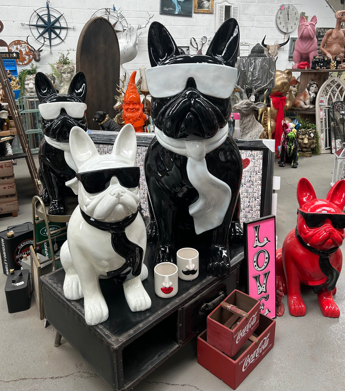 4FT Giant Frenchie Sculpture - Indoor or Outdoor | Sign of the times Stoke