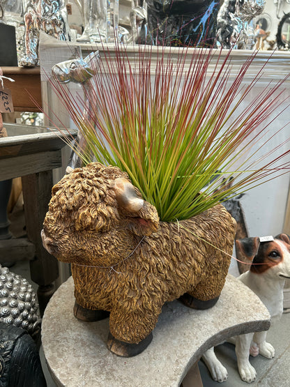 Highland Cow Planter – Rustic Animal Plant Pot | Sign of the times Stoke