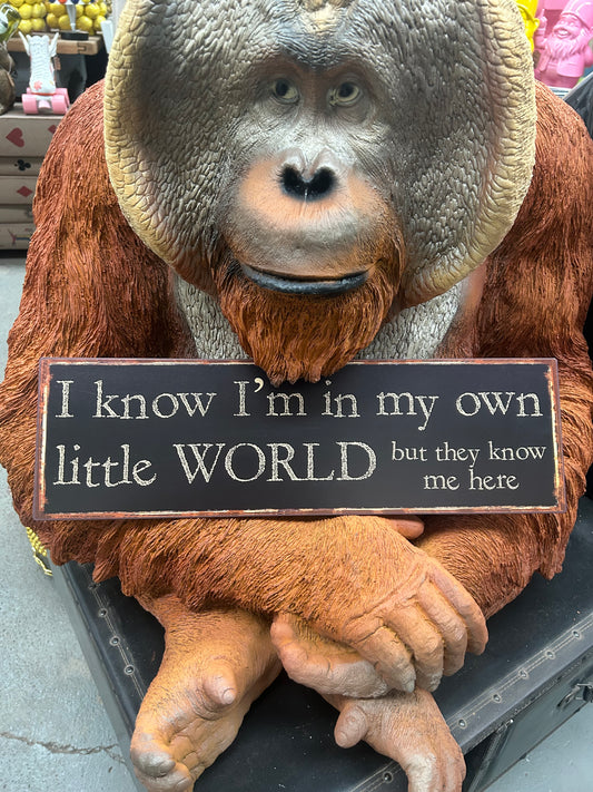Large Orangutan Resin Figure – Outdoor Garden Sculpture | Sign of the times Stoke