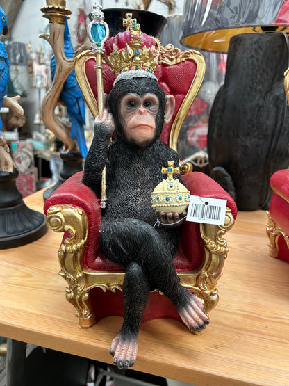 King of the Jungle Monkey – Regal Animal Figurine | Sign of the times Stoke