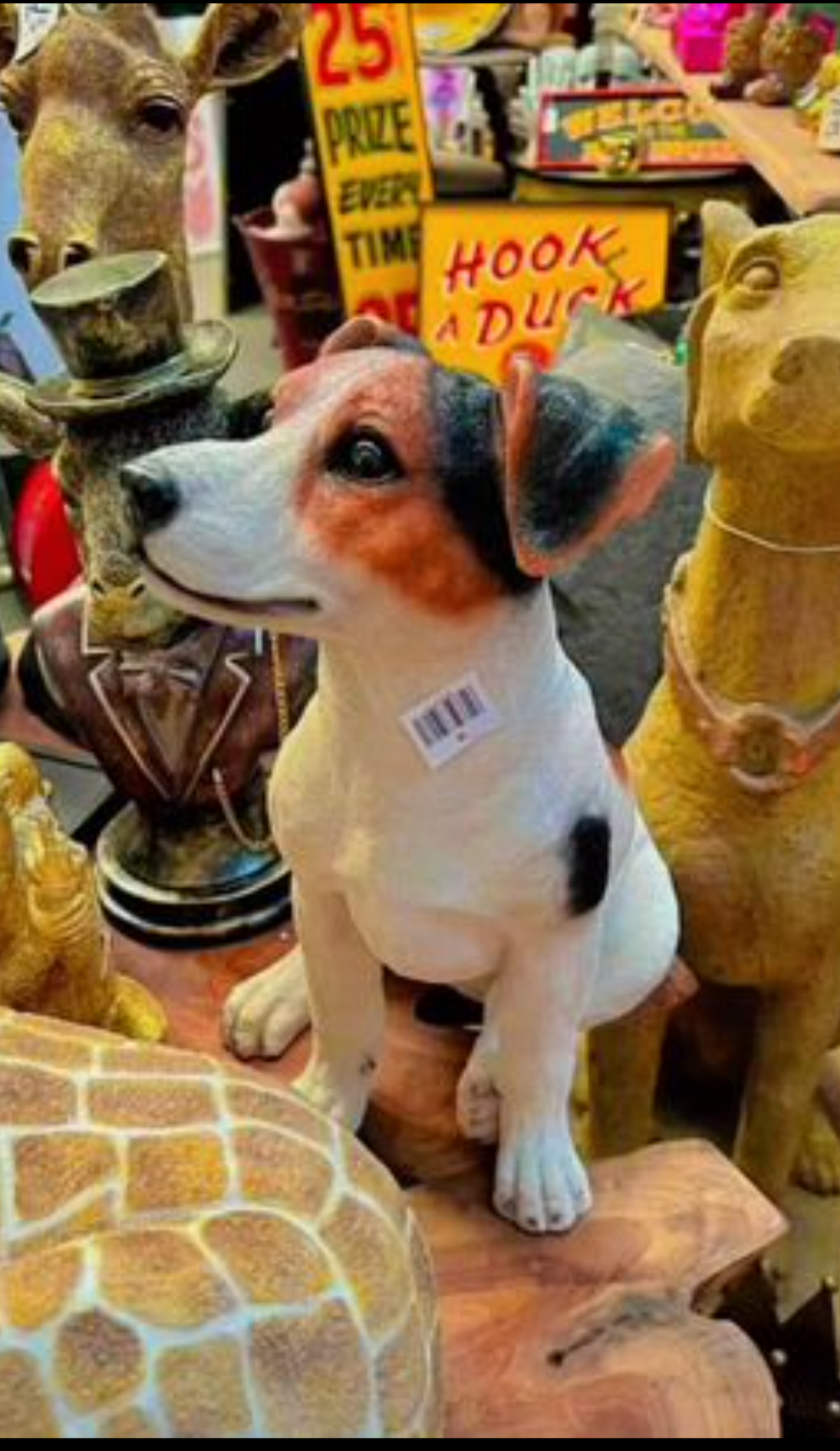 Sitting Jack Russell Terrier Ornament - Lifelike Resin Sculpture | Sign of the times Stoke