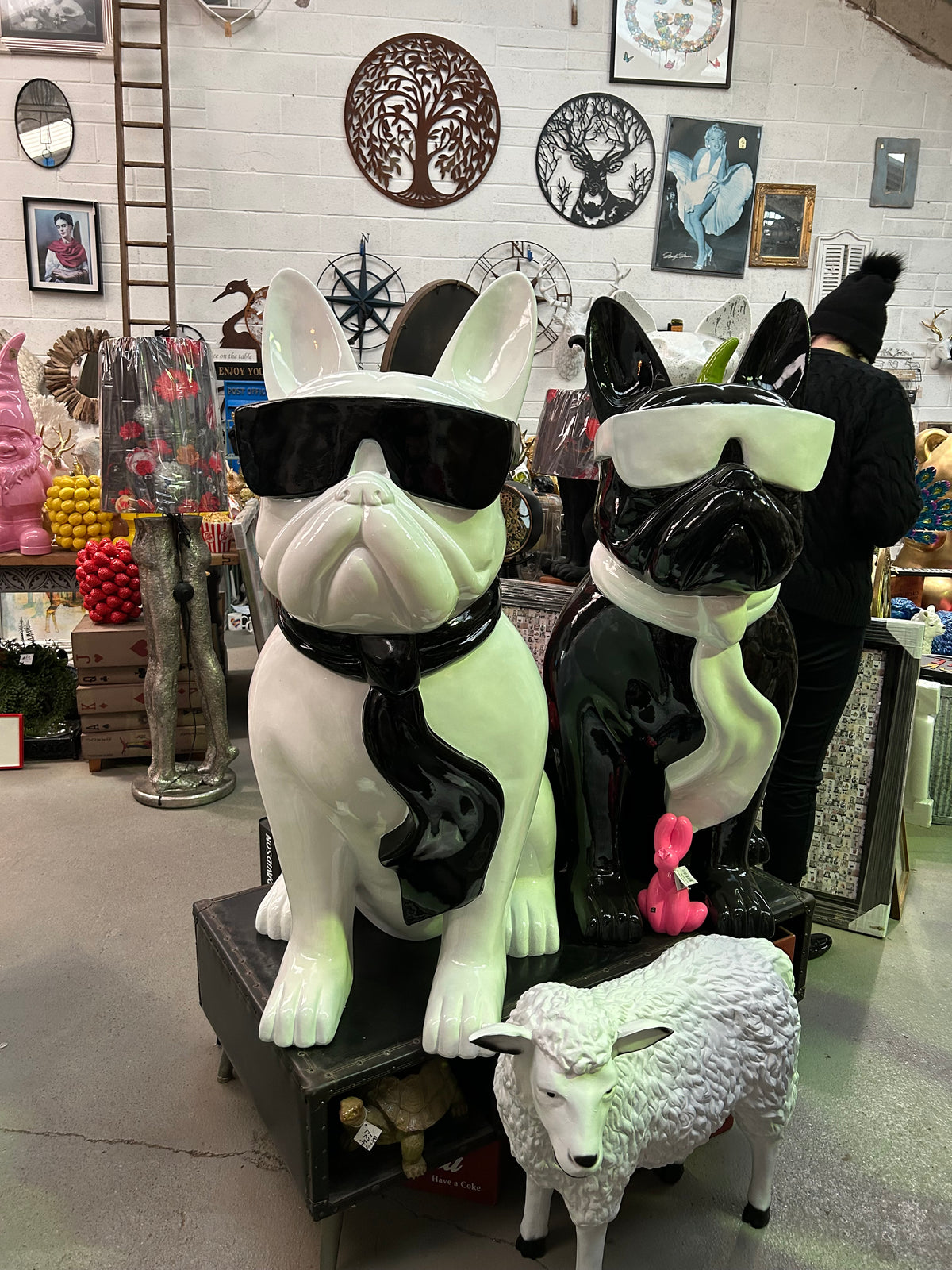 4FT Giant Frenchie Sculpture - Indoor or Outdoor | Sign of the times Stoke