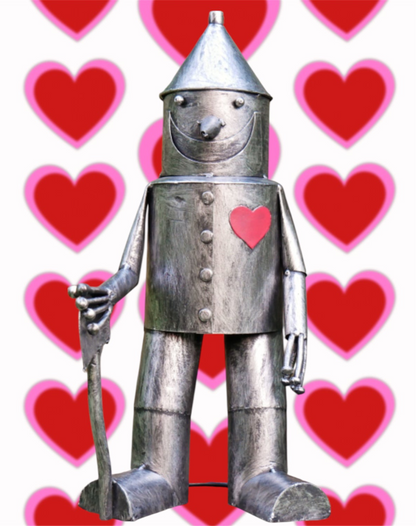 Small Tin Man Ornament - Charming Steel Metal Decoration | Sign of the times Stoke