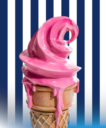 Large Decorative Ice Cream Ornament | Fun & Whimsical Home or Shop Display | Sign of the times Stoke