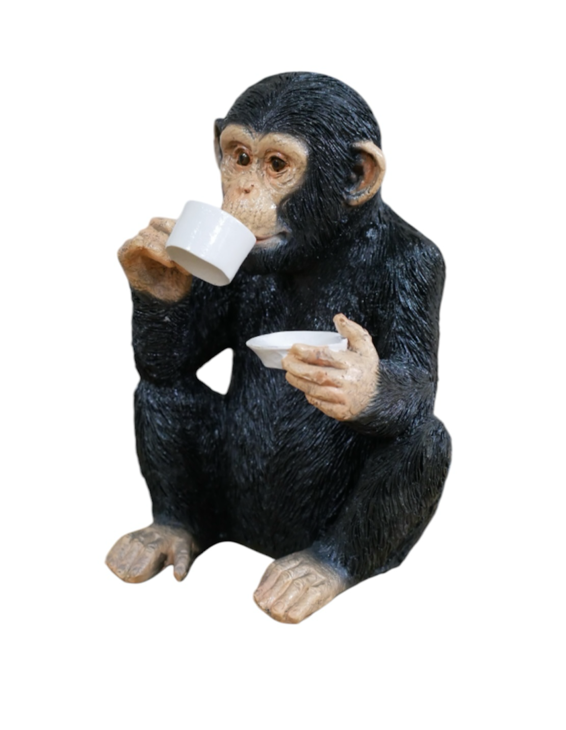 Cup of Tea Monkey - Adorable Resin Monkey Figurine | Sign of the times Stoke