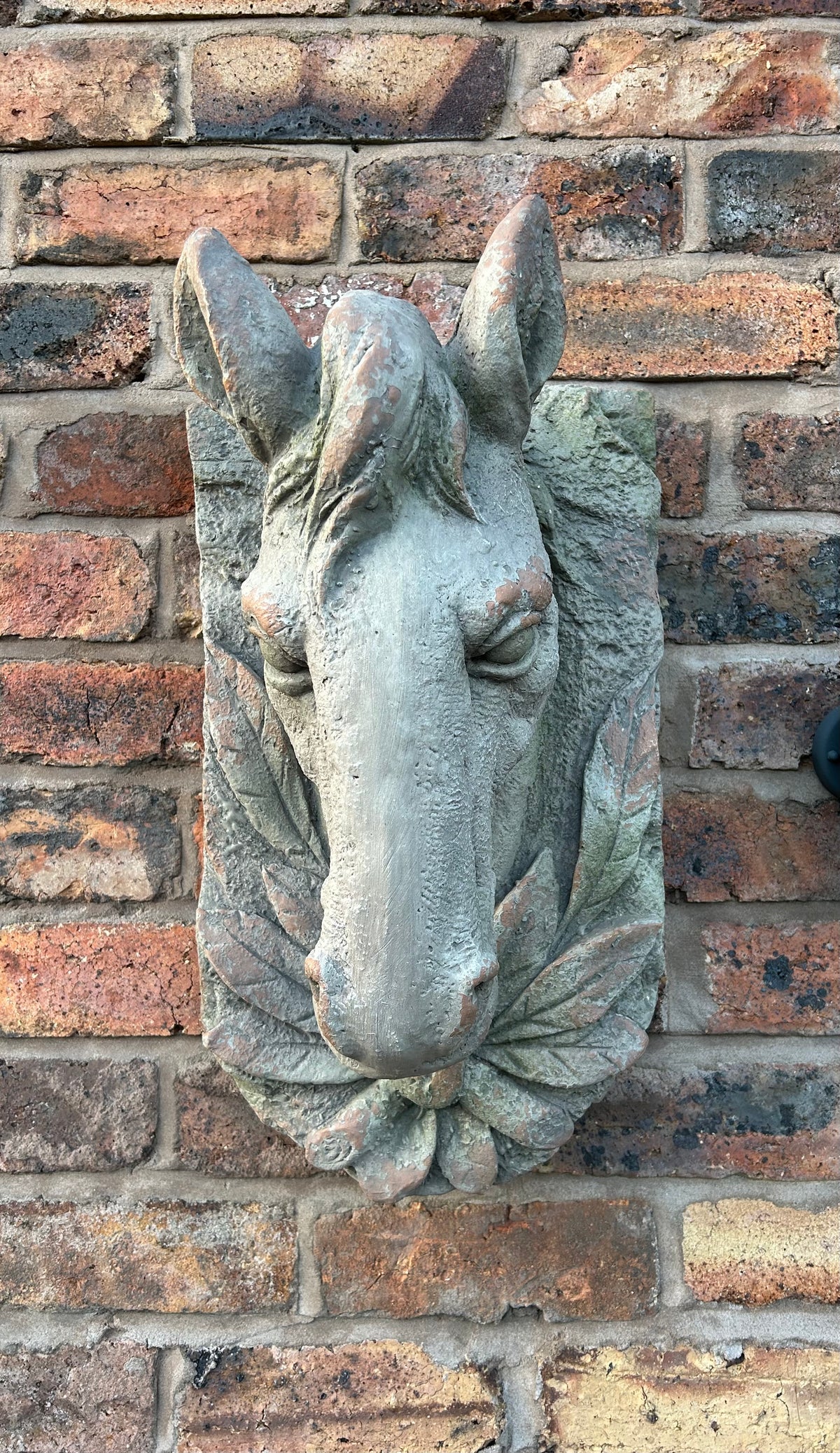 Wall-Mounted Stone-Look Horse Head - Elegant Horse Sculpture for Home Décor | Sign of the times Stoke