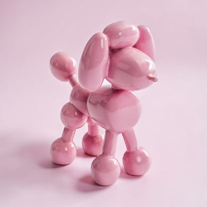 Decorative Pink Balloon Poodle – Playful Modern Dog Sculpture | Sign of the times Stoke