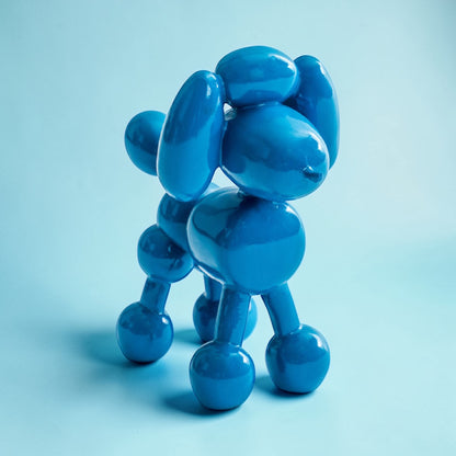 Decorative Blue Balloon Poodle – Modern Dog Sculpture | Sign of the times Stoke