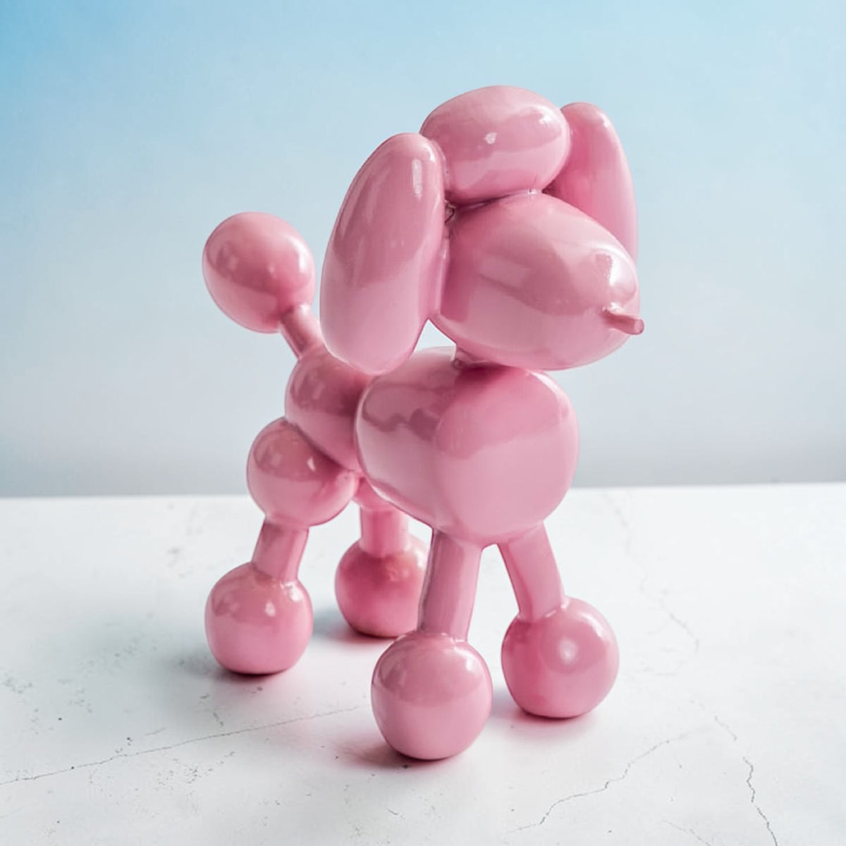 Decorative Pink Balloon Poodle – Playful Modern Dog Sculpture | Sign of the times Stoke