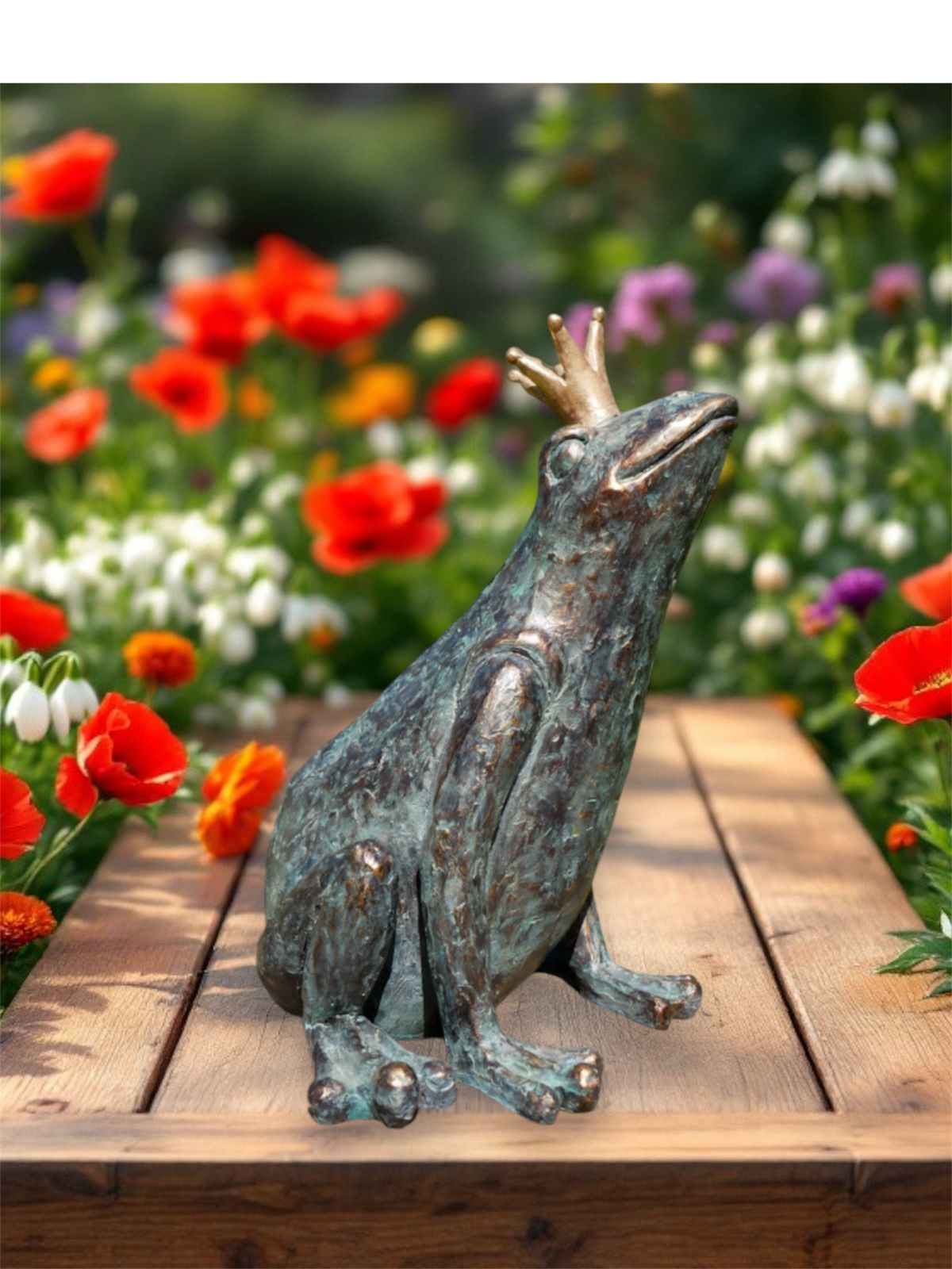 Prince Frog Sculpture - Charming Resin Frog for Indoor or Outdoor Decor | Sign of the times Stoke