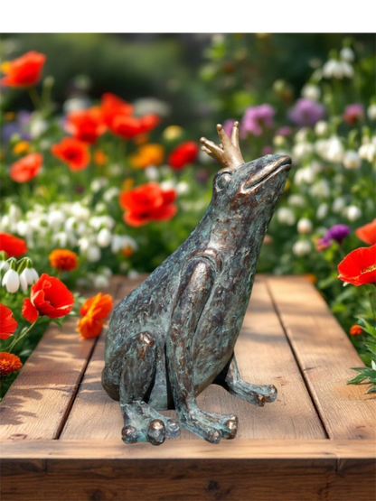 Prince Frog Sculpture - Charming Resin Frog for Indoor or Outdoor Decor | Sign of the times Stoke