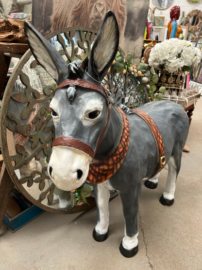Large Donkey Sculpture – Resin Statement Animal Figure | Sign of the times Stoke