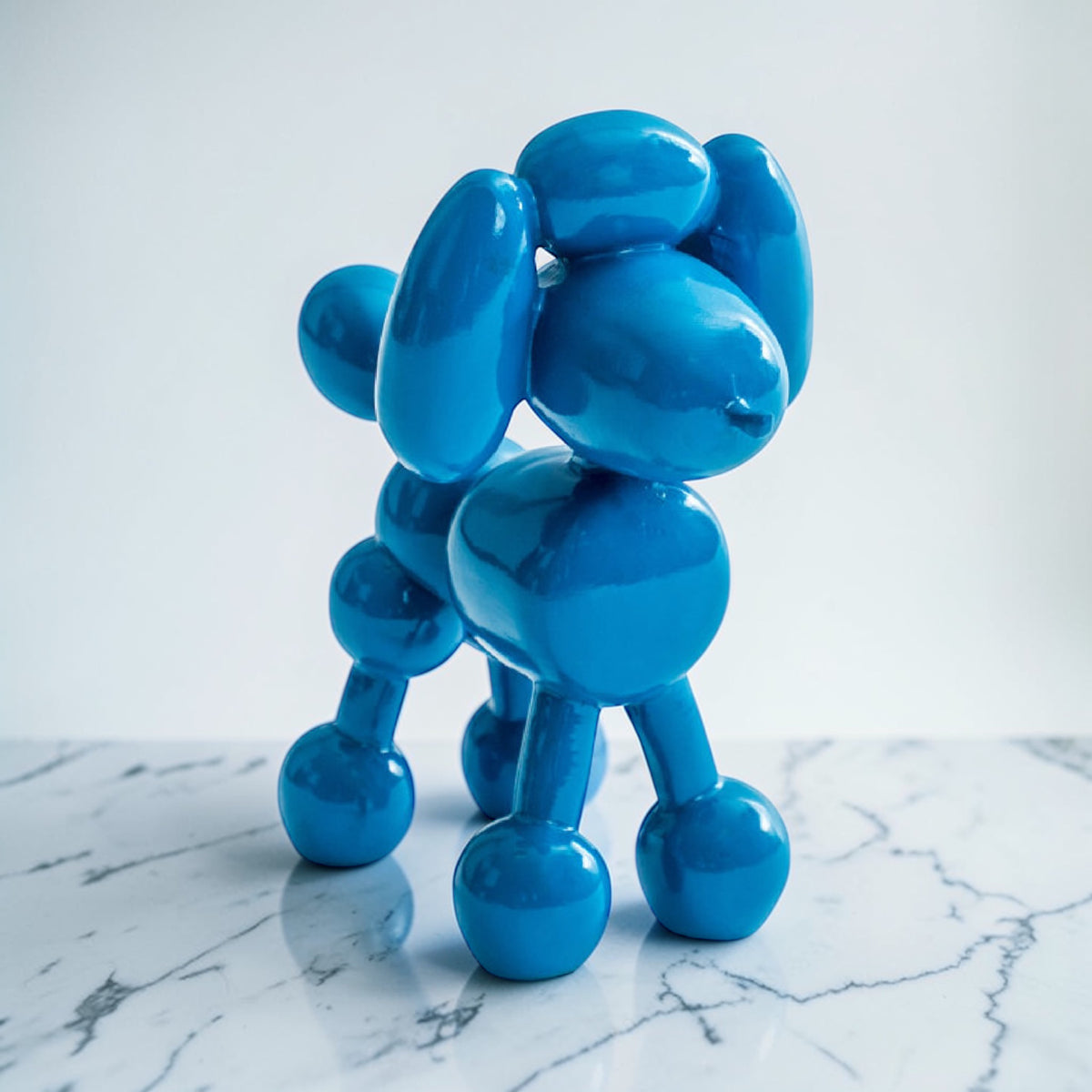 Decorative Blue Balloon Poodle – Modern Dog Sculpture | Sign of the times Stoke