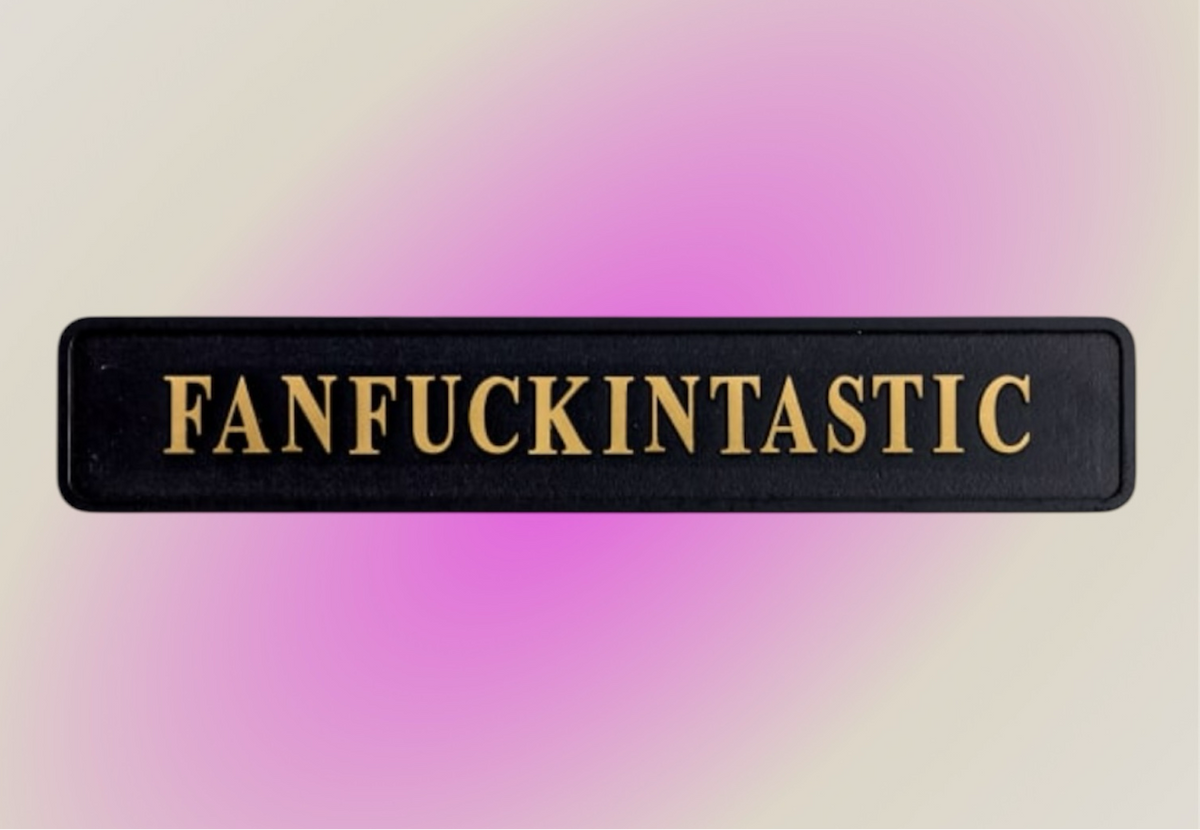 "FANFUCKINTASTIC" Sign - Humorous Home Decor | Sign of the times Stoke