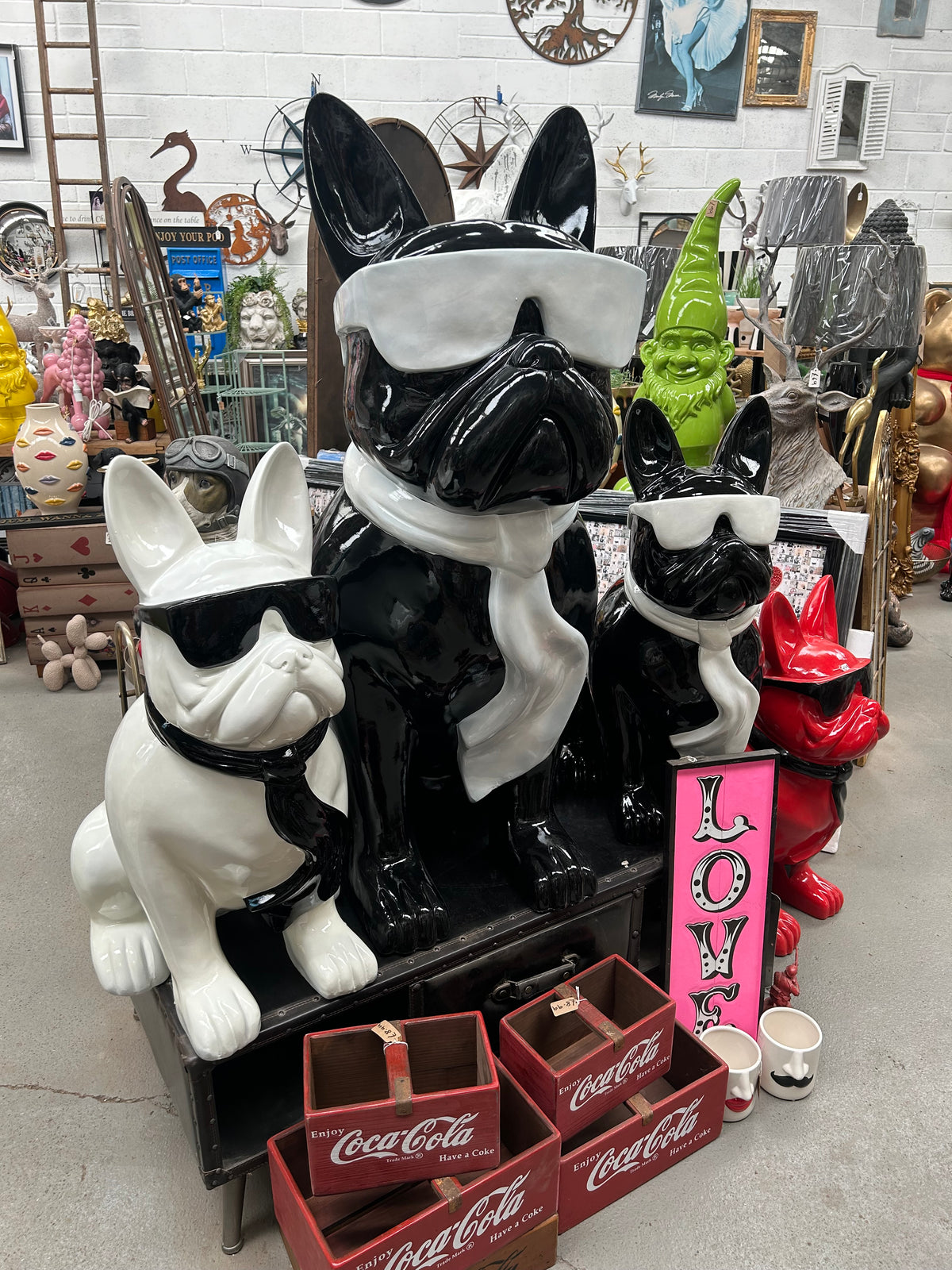 4FT Giant Frenchie Sculpture - Indoor or Outdoor | Sign of the times Stoke