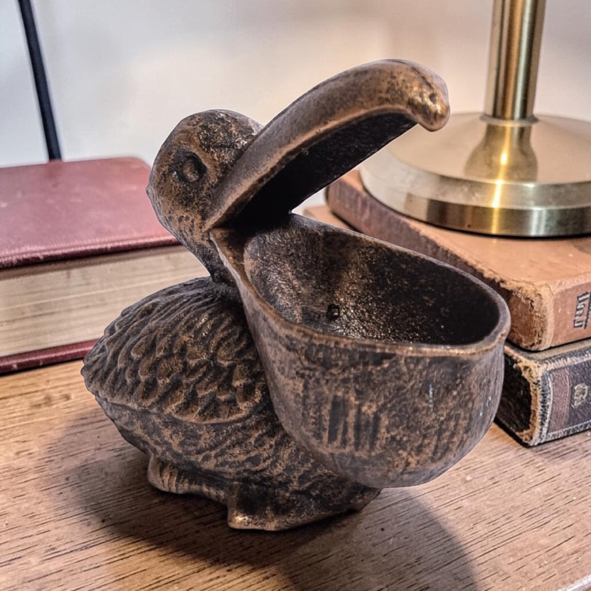 Cast Iron Pelican Trinket & Coin Bowl – Decorative Storage Dish | Sign of the times Stoke