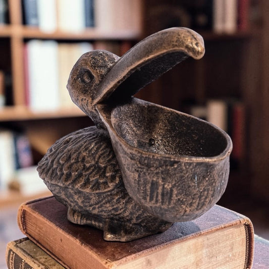 Cast Iron Pelican Trinket & Coin Bowl – Decorative Storage Dish | Sign of the times Stoke