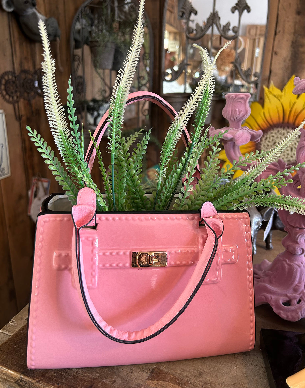 Pink Ceramic Handbag Vase – Fun & Feminine Statement Home Decor | Sign of the times Stoke