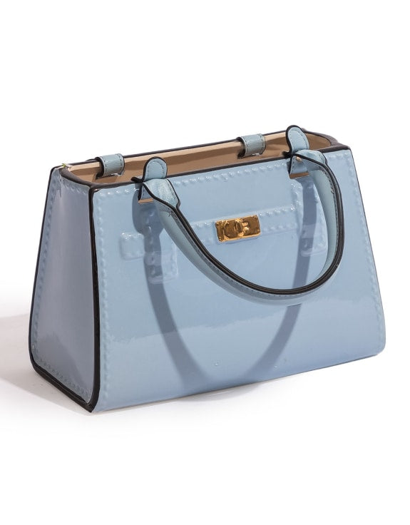 Light Blue Ceramic Handbag Vase – Chic Modern Decorative Vase | Sign of the times Stoke