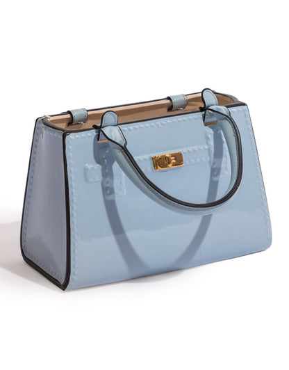 Light Blue Ceramic Handbag Vase – Chic Modern Decorative Vase | Sign of the times Stoke